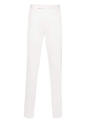 Zegna twill stretch-cotton trousers - White