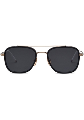 Thom Browne Eyewear pilot-frame titanium sunglasses - Black