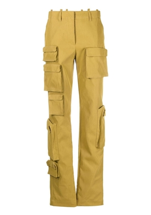 Off-White Co Multipocket straight-leg cargo trousers - Green
