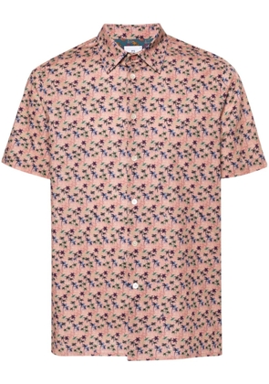 PS Paul Smith palm tree-print short-sleeve shirt - Pink