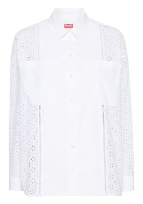 Kenzo broderie anglaise shirt - White