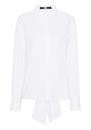 Karl Lagerfeld organic cotton poplin shirt - White