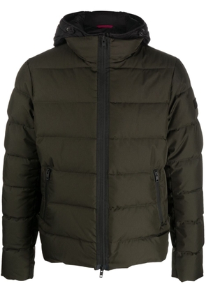 Fay zip-up padded hooded jacket - Green