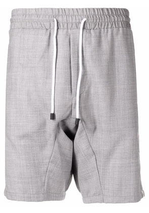 Kiton drawstring waist wool shorts - Grey