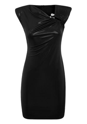 Philipp Plein crystal-embellished mini dress - Black