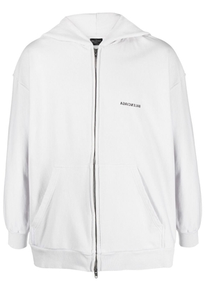 Balenciaga Mirror cotton hoodie - White