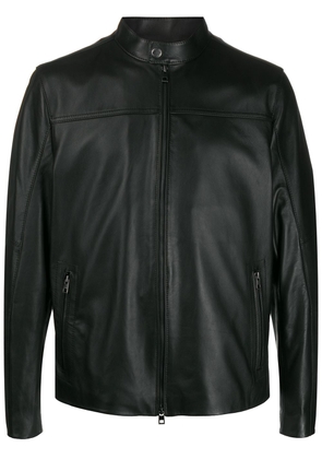 Michael Kors mock-neck biker jacket - Black