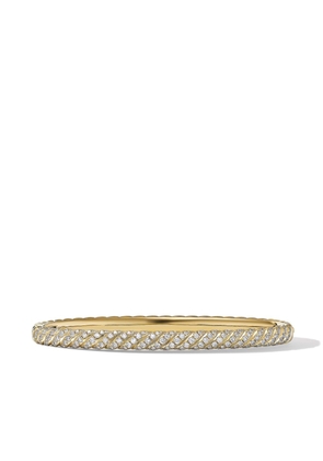 David Yurman 18kt yellow gold Sculpted Cable diamond bracelet