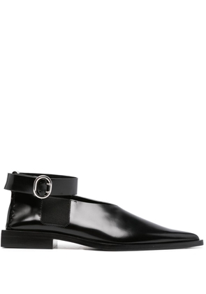 Jil Sander pointed-toe leather shoes - Black