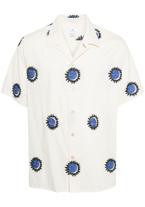 PS Paul Smith Fil Coupé Sun cotton shirt - White