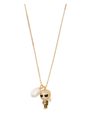 Karl Lagerfeld Ikonik Karl pendant necklace - Gold