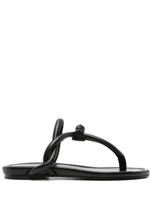 Fabiana Filippi padded thong-strap sandals - Black