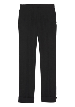 Gucci stripe-detail tailored trousers - Black