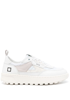 D.A.T.E. contrast-panel leather sneakers - White