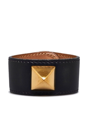 Hermès Pre-Owned pre-owned Medor leather bracelet - Black