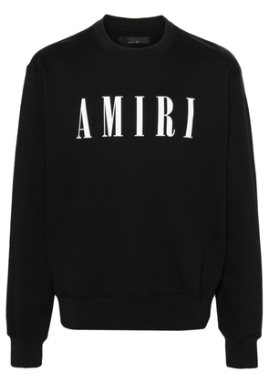 AMIRI logo-print cotton sweatshirt - Black