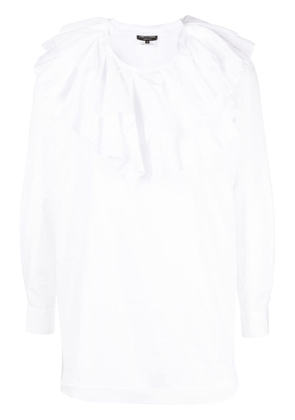 Comme des Garçons Homme Plus ruffled detailed shirt - White