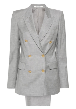 Tagliatore mélange double-breasted suit - Grey