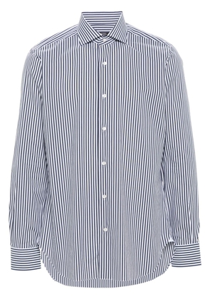 Barba striped long-sleeve shirt - Blue