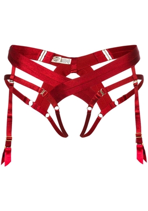 Bordelle suspender belt - Red