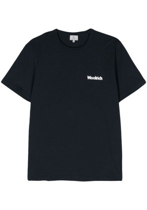Woolrich logo-appliqué cotton T-shirt - Blue
