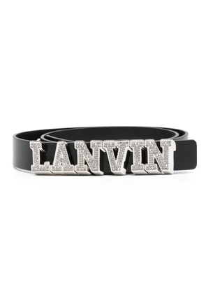 Lanvin x Future logo-lettering leather belt - Black