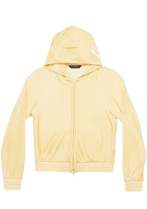 Balenciaga BB Paris zip-up hoodie - Yellow