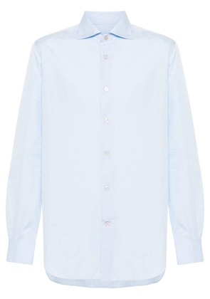 Kiton poplin cotton shirt - Blue
