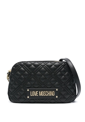 Love Moschino quilted cross body bag - Black