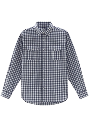 Woolrich checked linen shirt - Blue