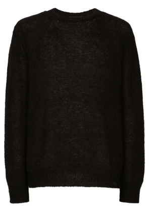 Dolce & Gabbana crew-neck long-sleeve jumper - Black