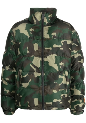 Heron Preston camouflage-print padded jacket - Green