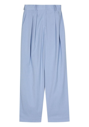 STAUD wide-leg pleated trousers - Blue
