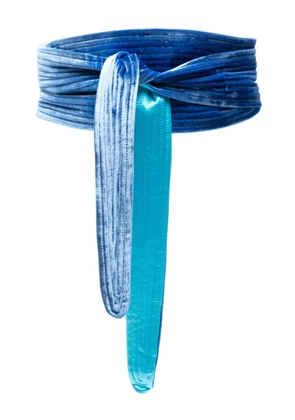 Pierre-Louis Mascia Turch velvet belt - Blue