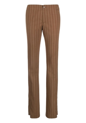 Filippa K pinstripe-pattern slim-fit trousers - Brown