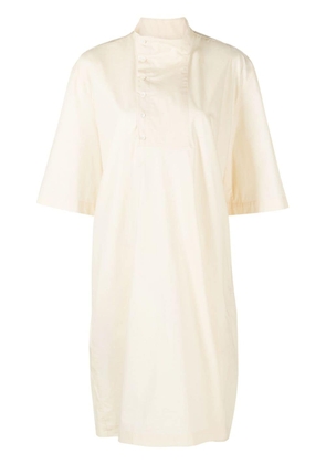 LEMAIRE high-neck cotton dress - Neutrals