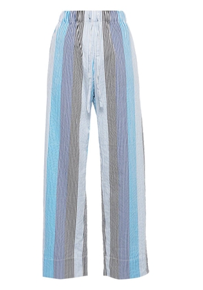 MUNTHE Melvin striped straight-leg trousers - Blue