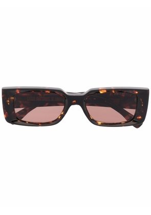 Cutler & Gross rectangle frame tortoiseshell sunglasses - Brown