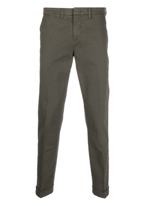 Fay stretch-cotton tapered chino trousers - Green