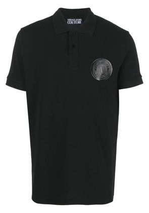 Versace Jeans Couture chest logo-print polo shirt - Black