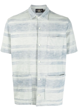 Ralph Lauren RRL striped short-sleeved shirt - Blue