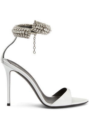 Giuseppe Zanotti Intrigo Bijoux 105mm sandals - White