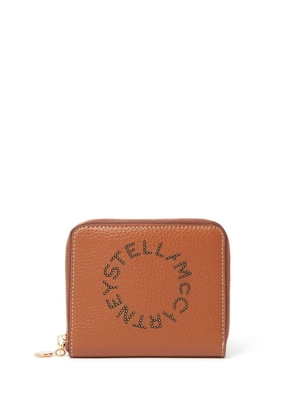 Stella McCartney studded-logo detail wallet - Brown