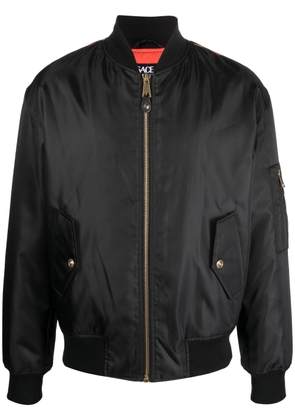 Versace Jeans Couture logo-print zip-fastening bomber jacket - Black