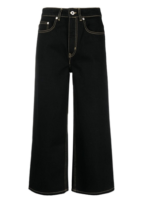 Kenzo Sumire high-rise cropped jeans - Black