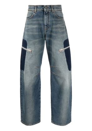 Palm Angels patch-embellishment loose-fit jeans - Blue