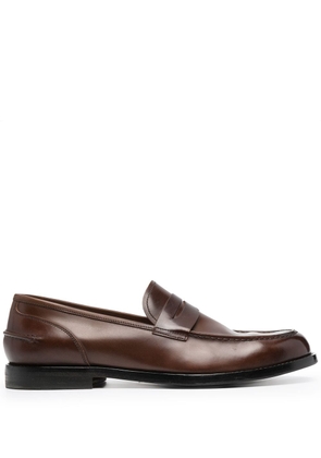 Alberto Fasciani slip-on leather loafers - Brown