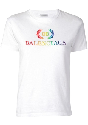 Balenciaga Rainbow BB T-Shirt - White
