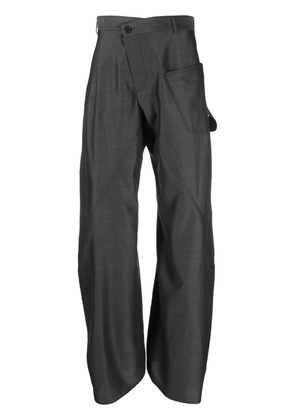 JW Anderson asymmetric cargo trousers - Grey