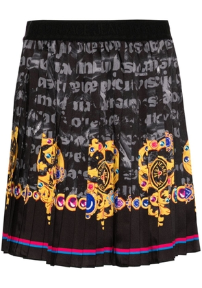 Versace Jeans Couture Heart Couture-print skirt - Black